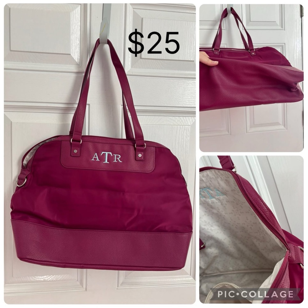 Thirty-One Elegant Burgundy Tote Bag